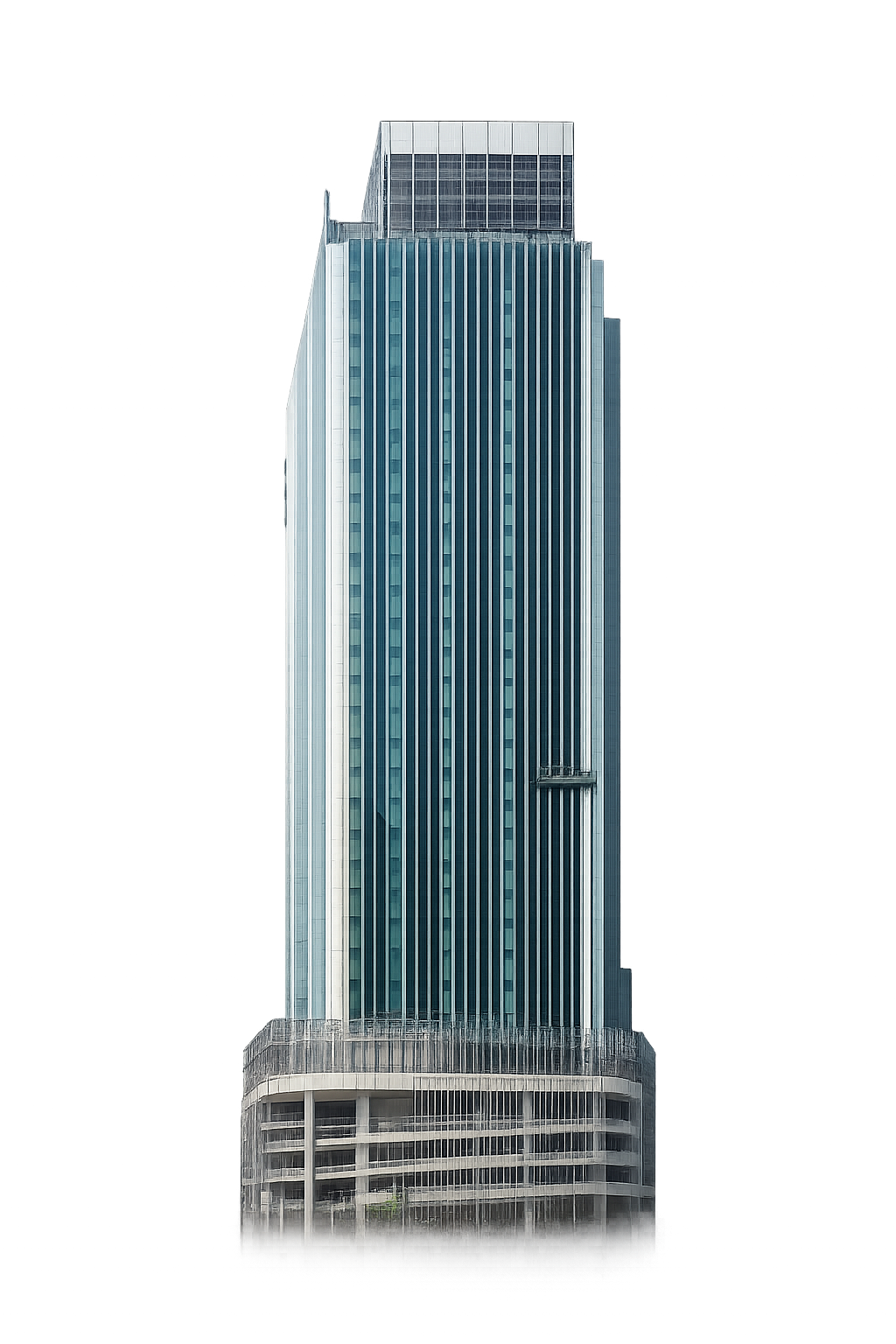 High-rise construction tower