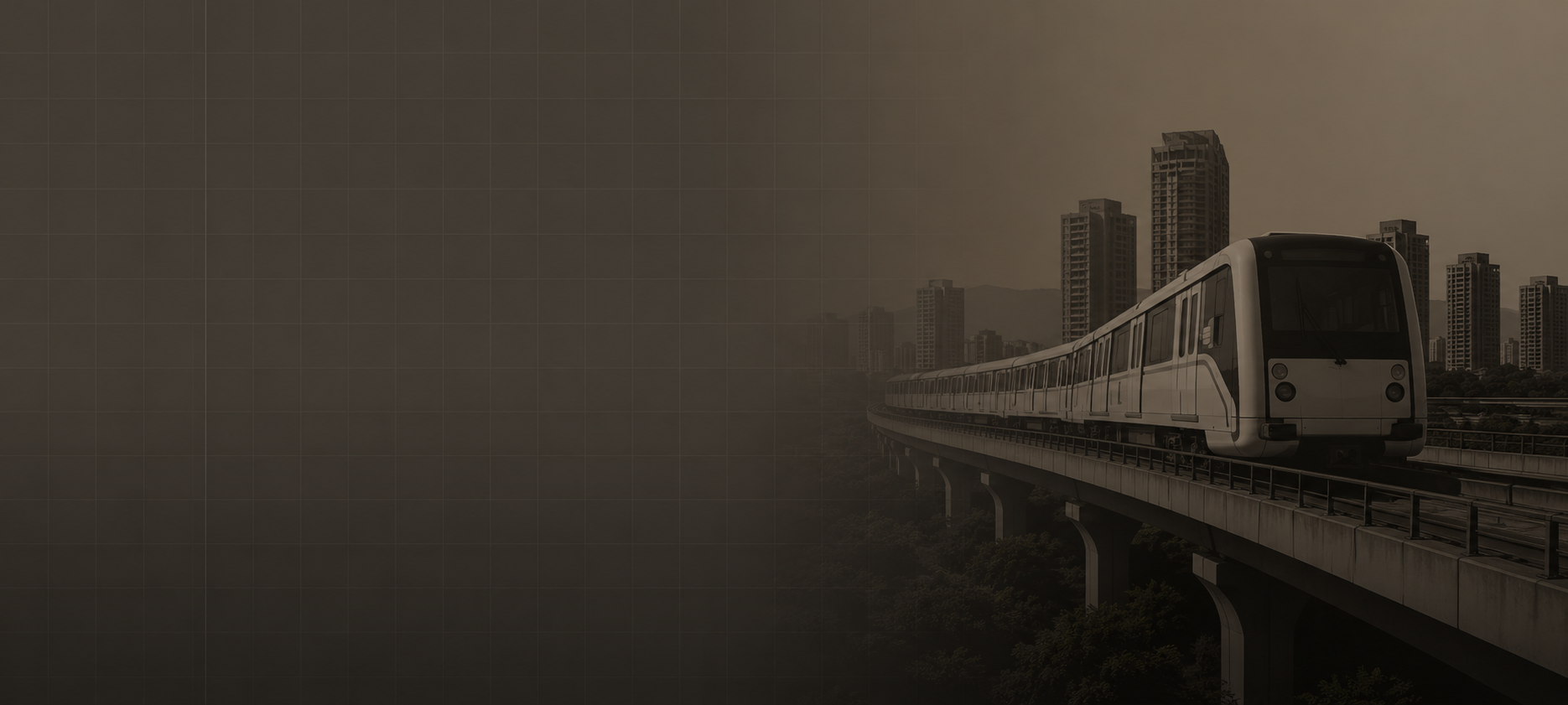 Ampang LRT extension elevated rail line