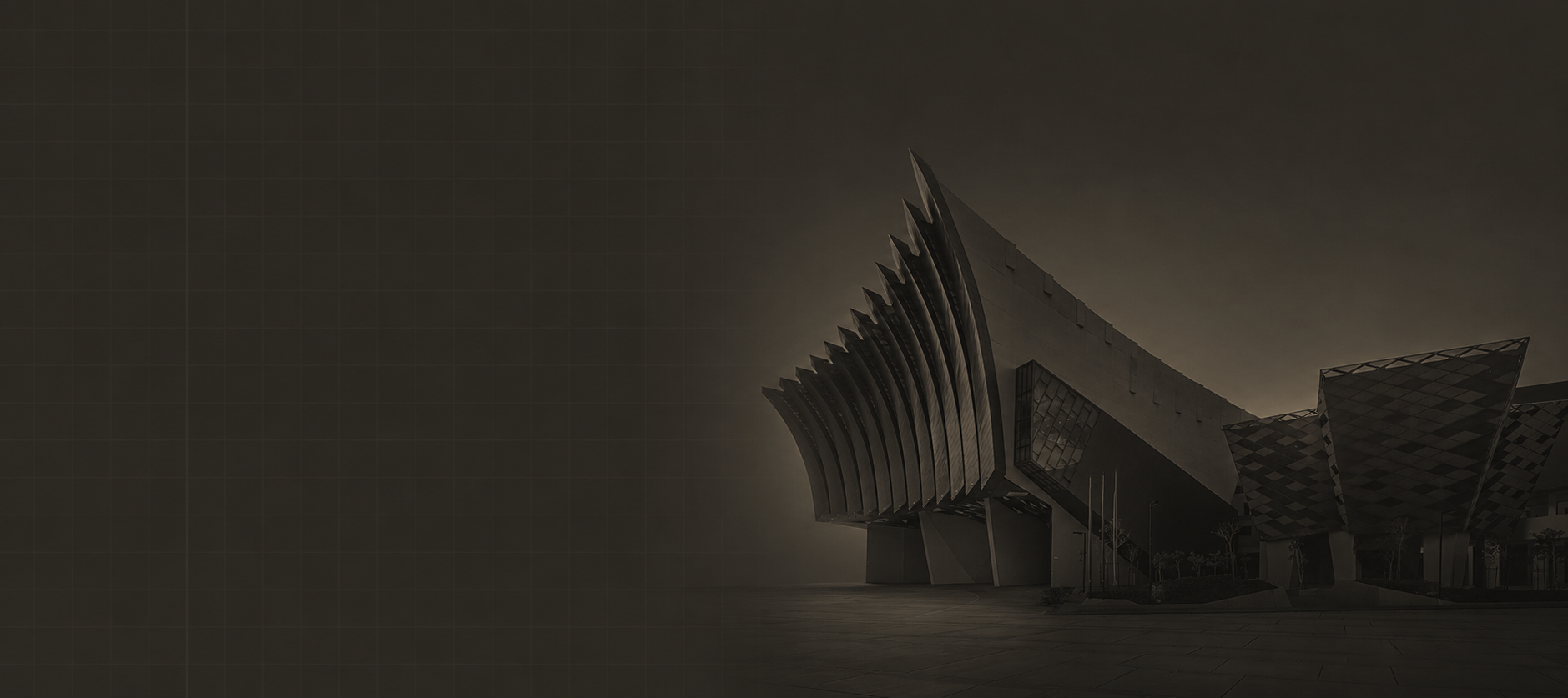 Media City Development — sculptural pavilion and mixed-use cluster